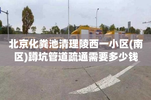 北京化粪池清理陵西一小区(南区)蹲坑管道疏通需要多少钱