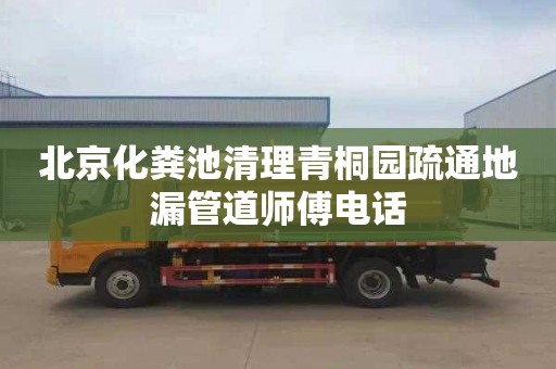 北京化粪池清理青桐园疏通地漏管道师傅电话