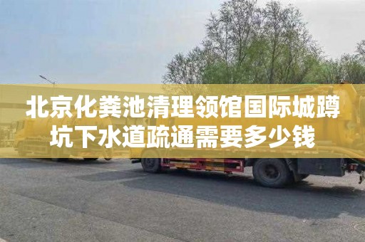 北京化粪池清理领馆国际城蹲坑下水道疏通需要多少钱