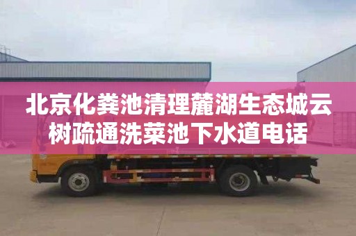 北京化粪池清理麓湖生态城云树疏通洗菜池下水道电话