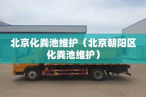 北京化粪池维护（北京朝阳区化粪池维护）