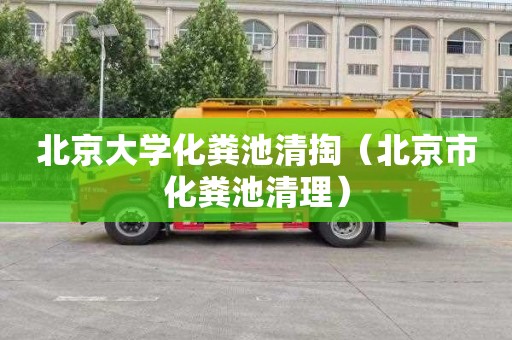 北京大学化粪池清掏（北京市化粪池清理）
