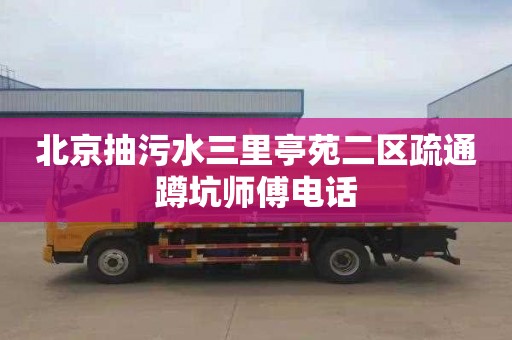 北京抽污水三里亭苑二区疏通蹲坑师傅电话