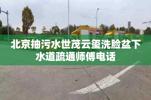 北京抽污水世茂云玺洗脸盆下水道疏通师傅电话