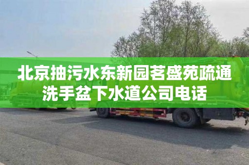 北京抽污水东新园茗盛苑疏通洗手盆下水道公司电话