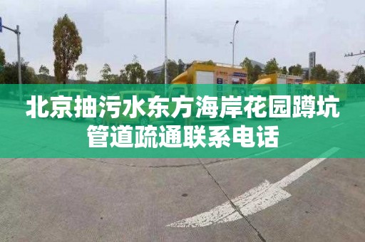 北京抽污水东方海岸花园蹲坑管道疏通联系电话