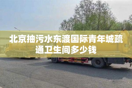 北京抽污水东渡国际青年城疏通卫生间多少钱