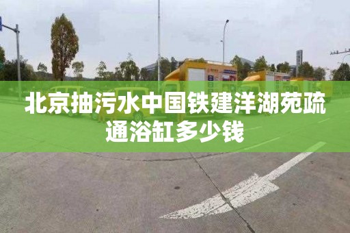 北京抽污水中国铁建洋湖苑疏通浴缸多少钱