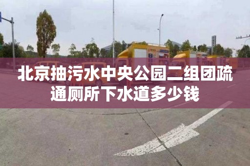 北京抽污水中央公园二组团疏通厕所下水道多少钱