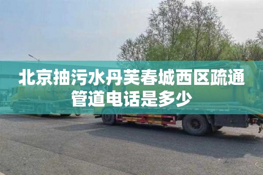 北京抽污水丹芙春城西区疏通管道电话是多少