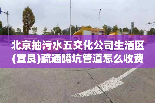 北京抽污水五交化公司生活区(宜良)疏通蹲坑管道怎么收费