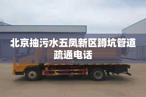 北京抽污水五凤新区蹲坑管道疏通电话