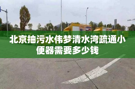 北京抽污水伟梦清水湾疏通小便器需要多少钱