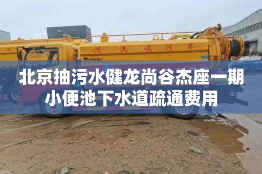 北京抽污水健龙尚谷杰座一期小便池下水道疏通费用