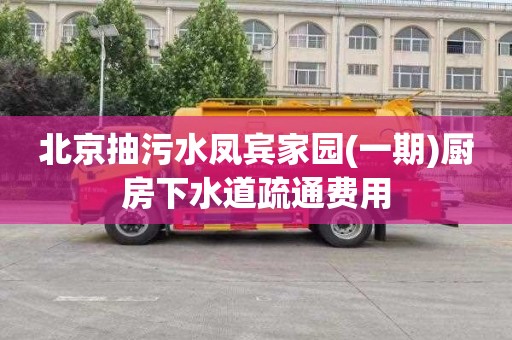 北京抽污水凤宾家园(一期)厨房下水道疏通费用