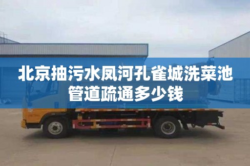 北京抽污水凤河孔雀城洗菜池管道疏通多少钱