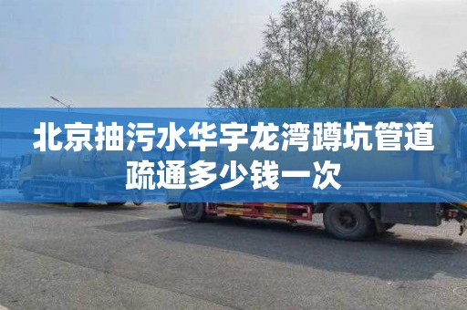 北京抽污水华宇龙湾蹲坑管道疏通多少钱一次