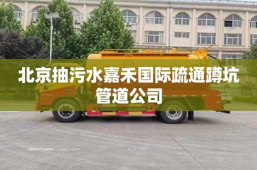 北京抽污水嘉禾国际疏通蹲坑管道公司