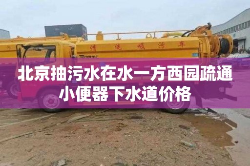 北京抽污水在水一方西园疏通小便器下水道价格