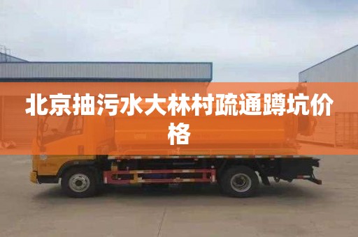 北京抽污水大林村疏通蹲坑价格