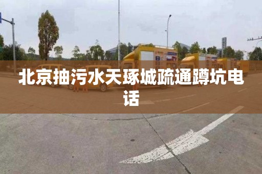 北京抽污水天琢城疏通蹲坑电话