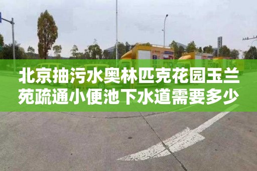 北京抽污水奥林匹克花园玉兰苑疏通小便池下水道需要多少钱