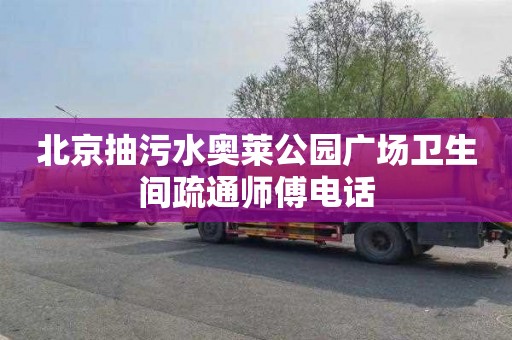 北京抽污水奥莱公园广场卫生间疏通师傅电话