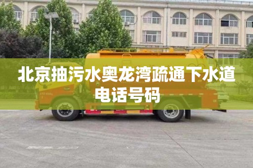 北京抽污水奥龙湾疏通下水道电话号码