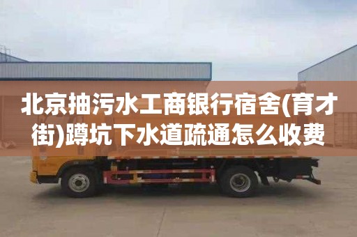 北京抽污水工商银行宿舍(育才街)蹲坑下水道疏通怎么收费
