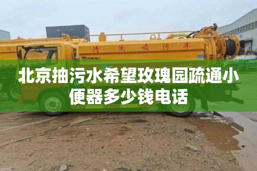 北京抽污水希望玫瑰园疏通小便器多少钱电话