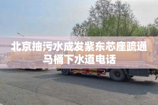 北京抽污水成发紫东芯座疏通马桶下水道电话