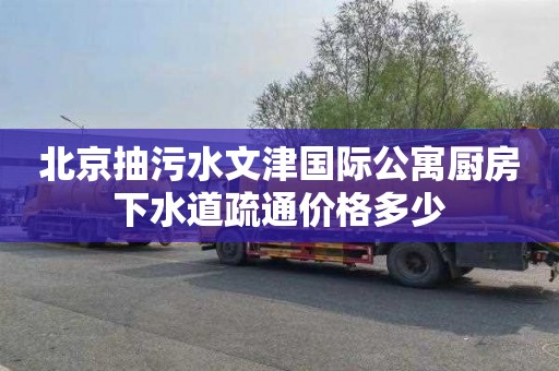 北京抽污水文津国际公寓厨房下水道疏通价格多少
