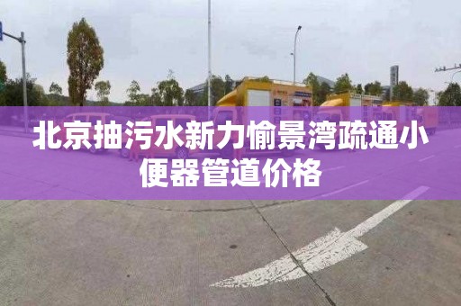 北京抽污水新力愉景湾疏通小便器管道价格