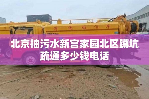 北京抽污水新宫家园北区蹲坑疏通多少钱电话