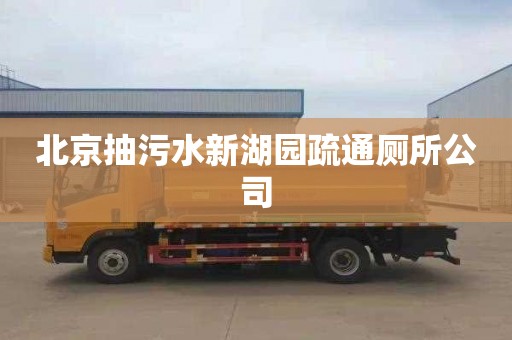 北京抽污水新湖园疏通厕所公司