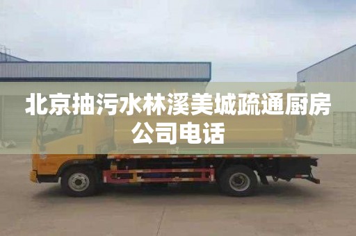北京抽污水林溪美城疏通厨房公司电话