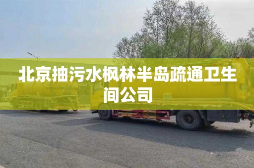 北京抽污水枫林半岛疏通卫生间公司