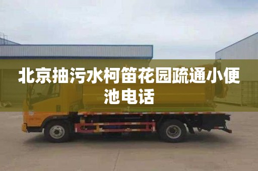 北京抽污水柯笛花园疏通小便池电话