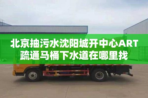 北京抽污水沈阳城开中心ART疏通马桶下水道在哪里找