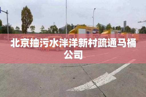 北京抽污水泮洋新村疏通马桶公司