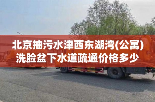 北京抽污水津西东湖湾(公寓)洗脸盆下水道疏通价格多少
