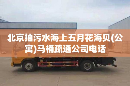 北京抽污水海上五月花海贝(公寓)马桶疏通公司电话