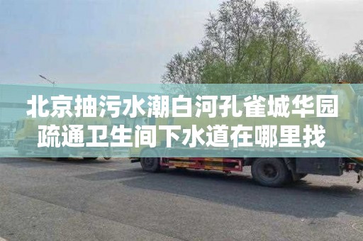 北京抽污水潮白河孔雀城华园疏通卫生间下水道在哪里找