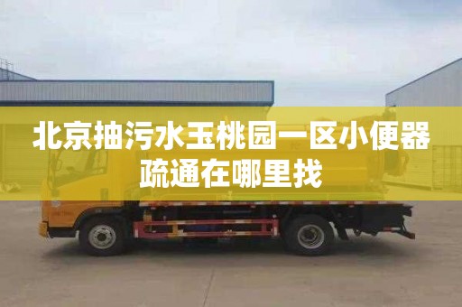 北京抽污水玉桃园一区小便器疏通在哪里找
