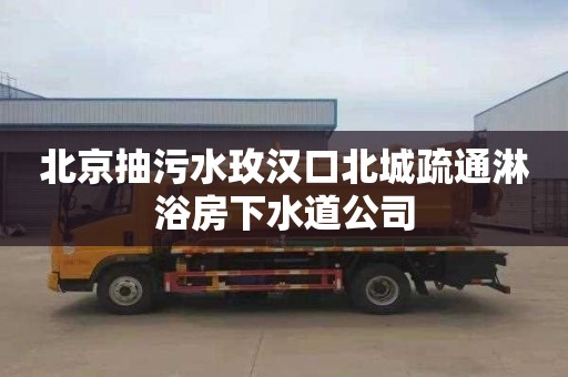 北京抽污水玫汉口北城疏通淋浴房下水道公司
