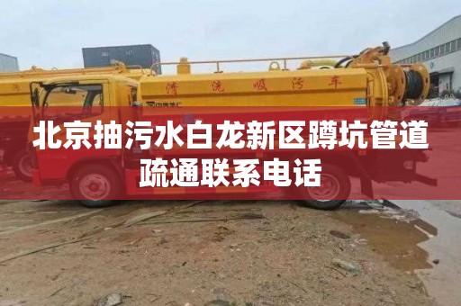 北京抽污水白龙新区蹲坑管道疏通联系电话