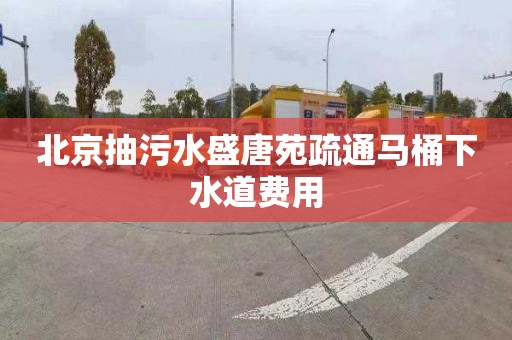 北京抽污水盛唐苑疏通马桶下水道费用