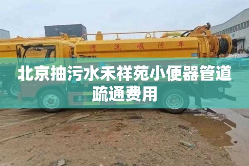 北京抽污水禾祥苑小便器管道疏通费用