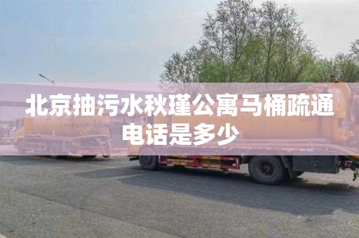 北京抽污水秋瑾公寓马桶疏通电话是多少