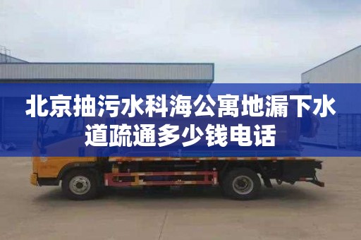 北京抽污水科海公寓地漏下水道疏通多少钱电话